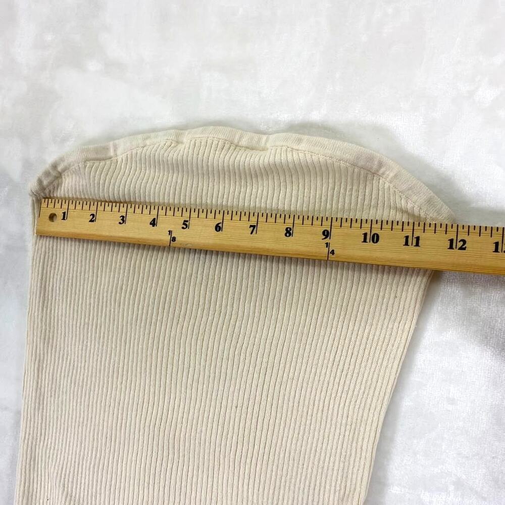 American Eagle Women's ribbed knit tube top in a cream color Sz M - Picture 2 of 5